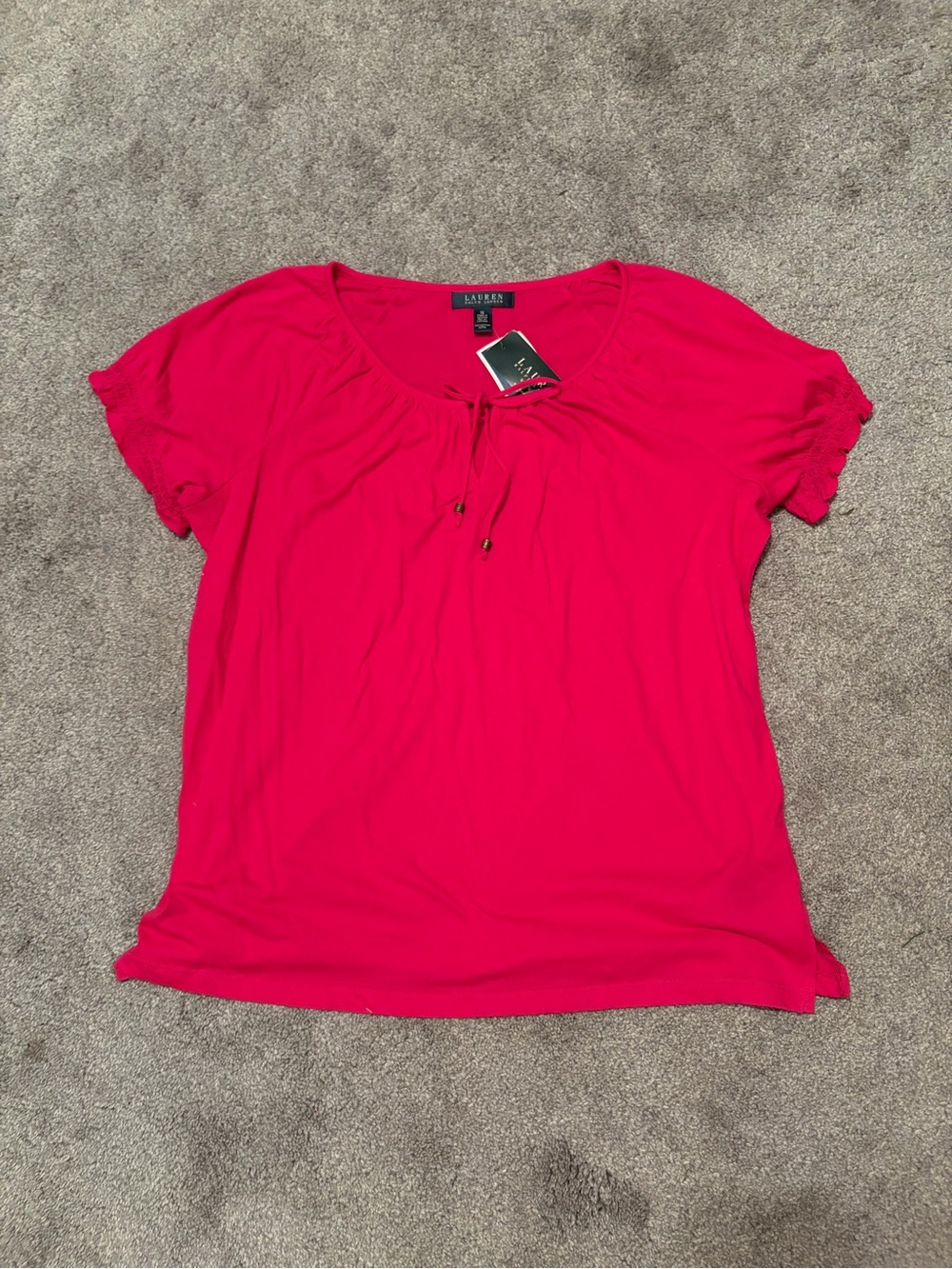 Ralph Lauren pink cotton blouse in size 1X